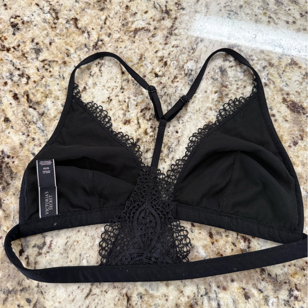 Victoria's Secret Elegant Black Lace Bralette